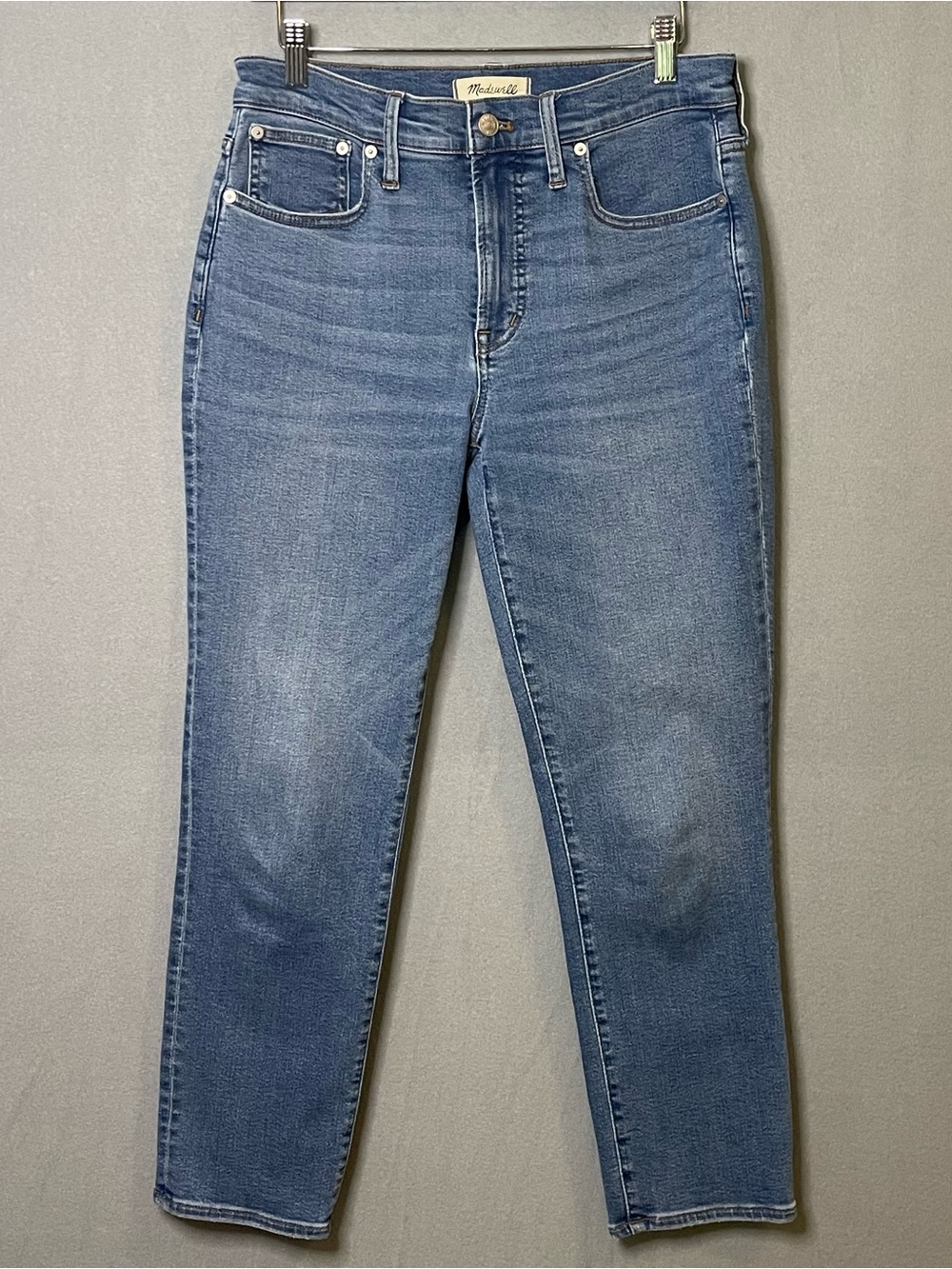 Madewell Perfect Vintage Jeans Size 28 Mid Rise Straight Light Wash